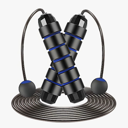 With Ball Bearings Adjustable Tangle-Free Speed Wire Jump Rope Workout with Foam Handles for Fitness Home Workouts and Slim Body
